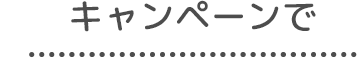キャンペーンで