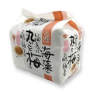 海藻がいっぱい入った丸ごと梅のお吸い物 5食入
