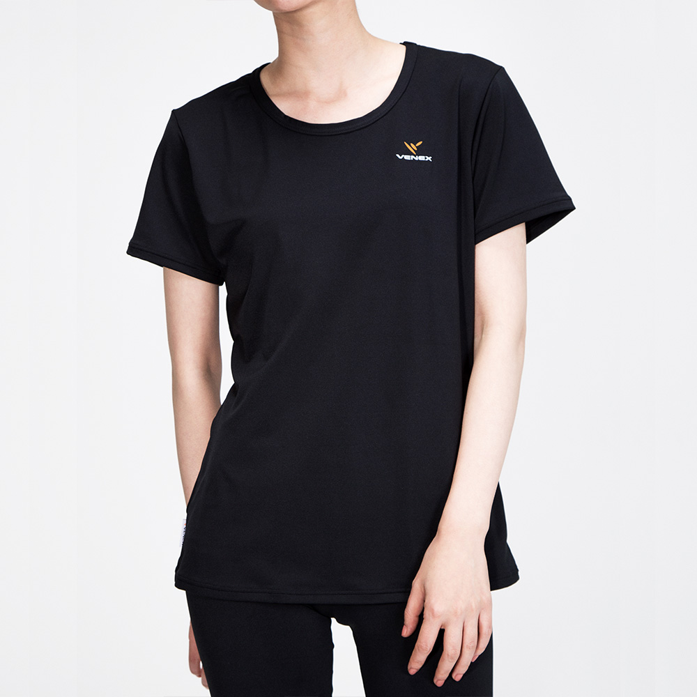 VENEX(ベネクス) リフレッシュTシャツ ブラック レディースMサイズ