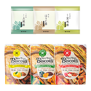 日本茶3種＋3種のビスコッティセット